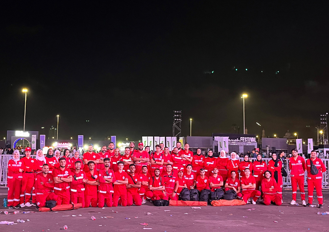 Emergency Response Teams at the New Alamein Festival.