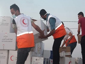 ECR sends a batch of aid to the Palestinian Red Crescent Society